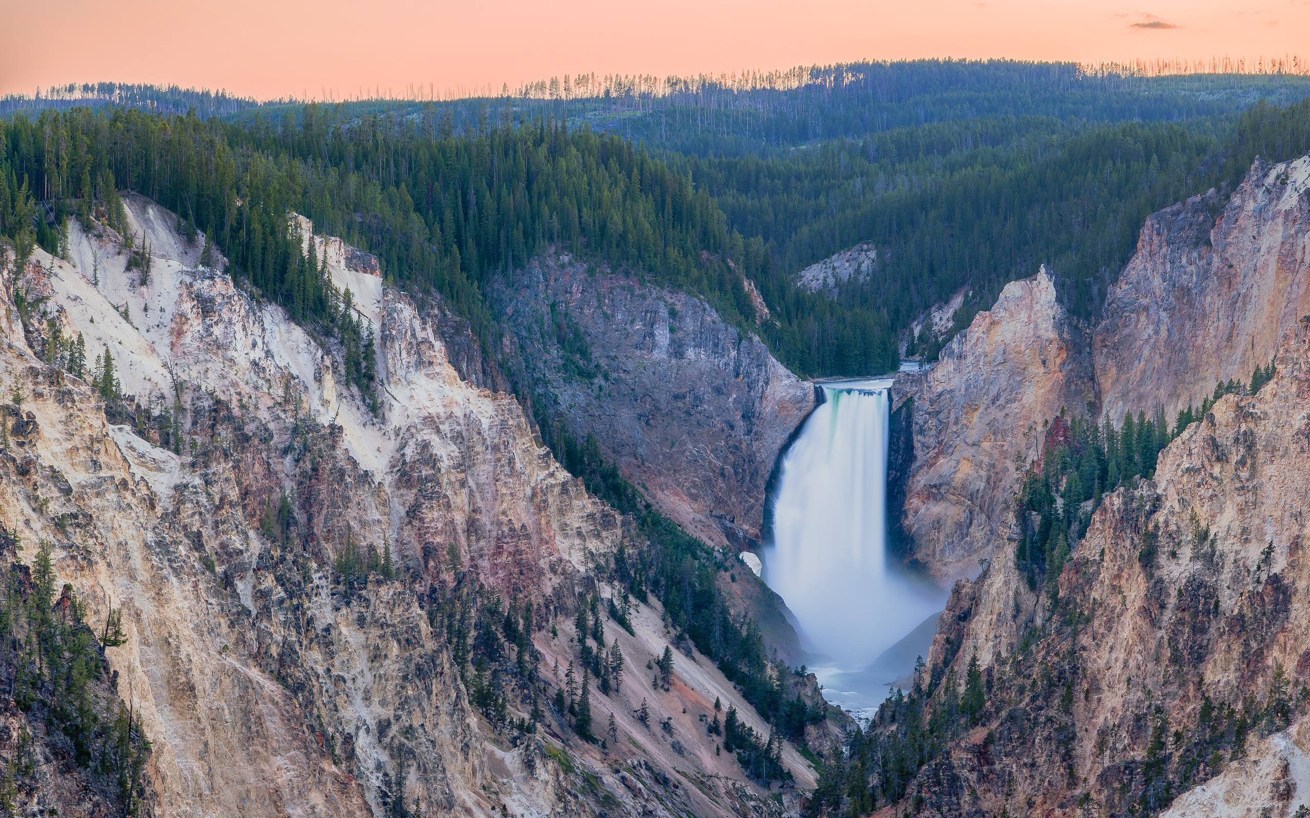 柳树山水壁纸：电脑屏幕上的诗意风景，护眼又治愈